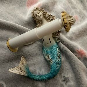 Mermaid toilet paper holder